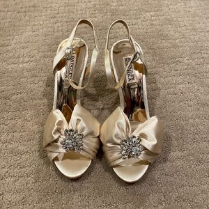 Badgley Mischka crystal heels